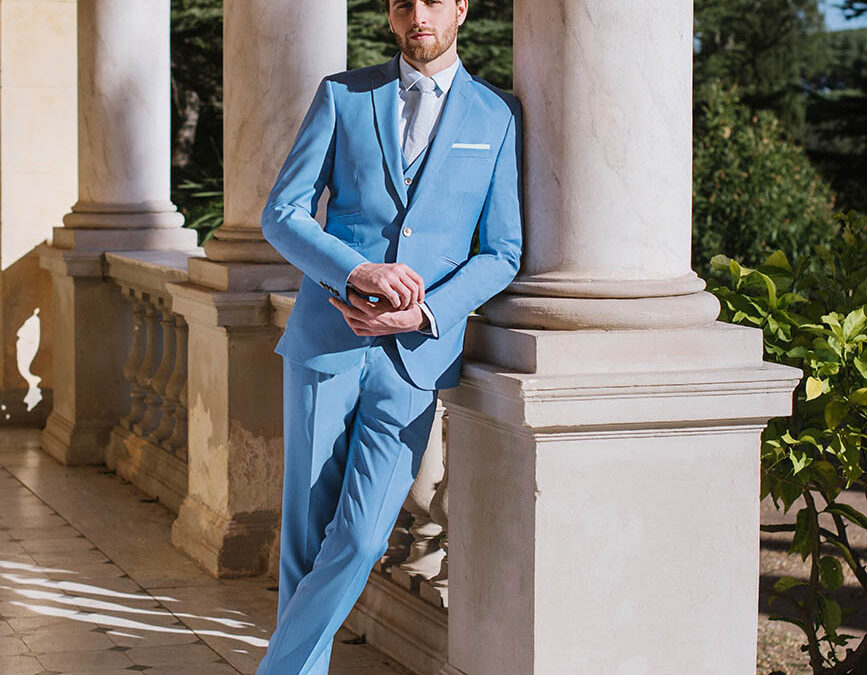 Gustave – Costume mariage bleu ciel