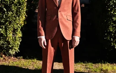 Baptiste – Costume sur mesure terracotta