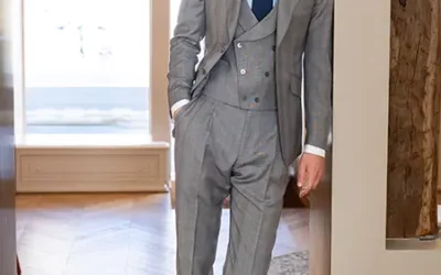 Clyde – Costume sur mesure gris Prince de Galles
