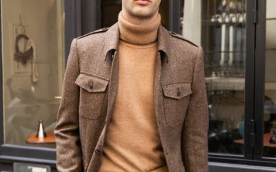 Cillian – Veste saharienne chocolat