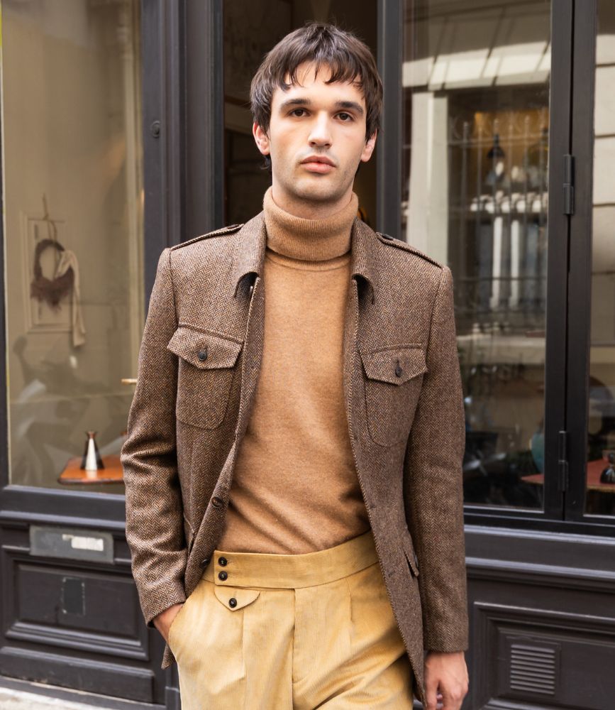 cillian veste saharienne chocolat samson
