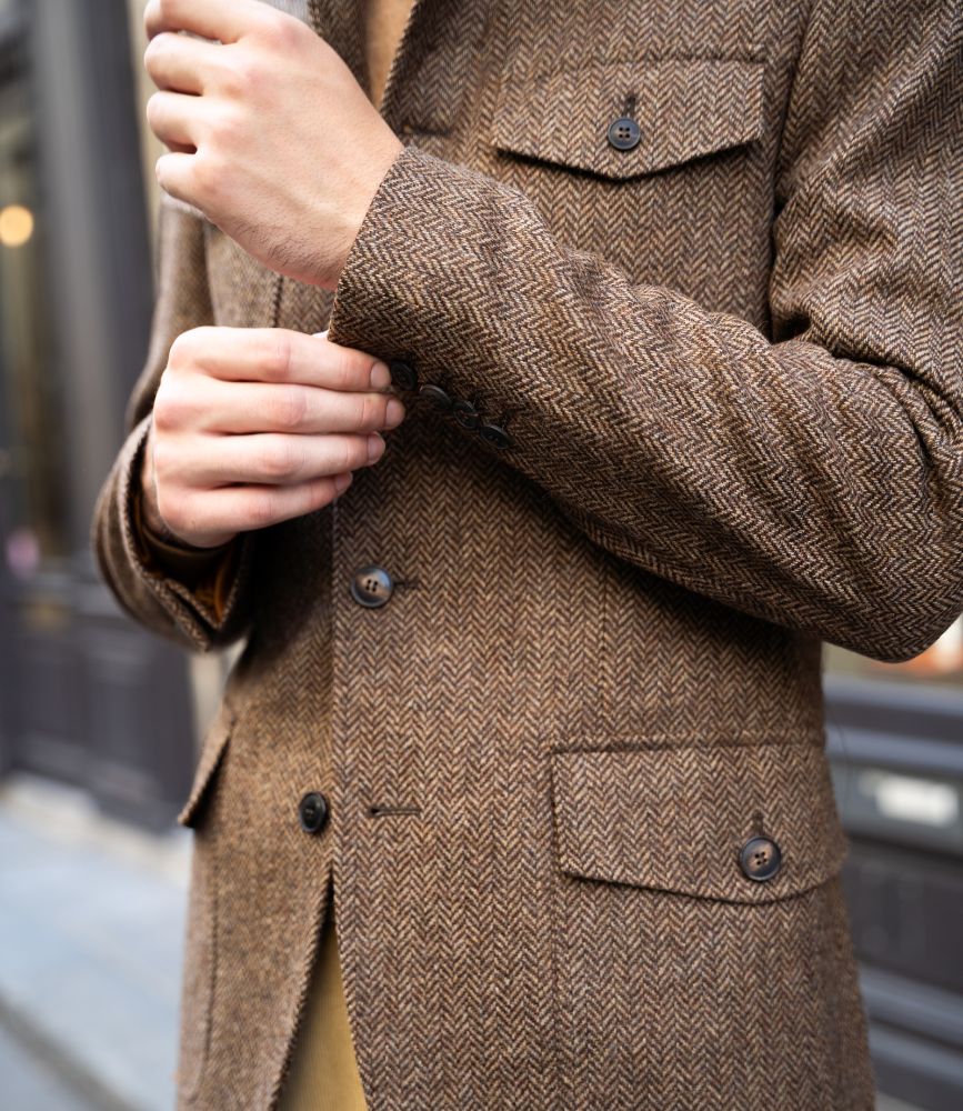 cillian veste saharienne chocolat samson