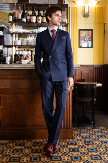 cyprien costume croise marine cyprien costume croise marine