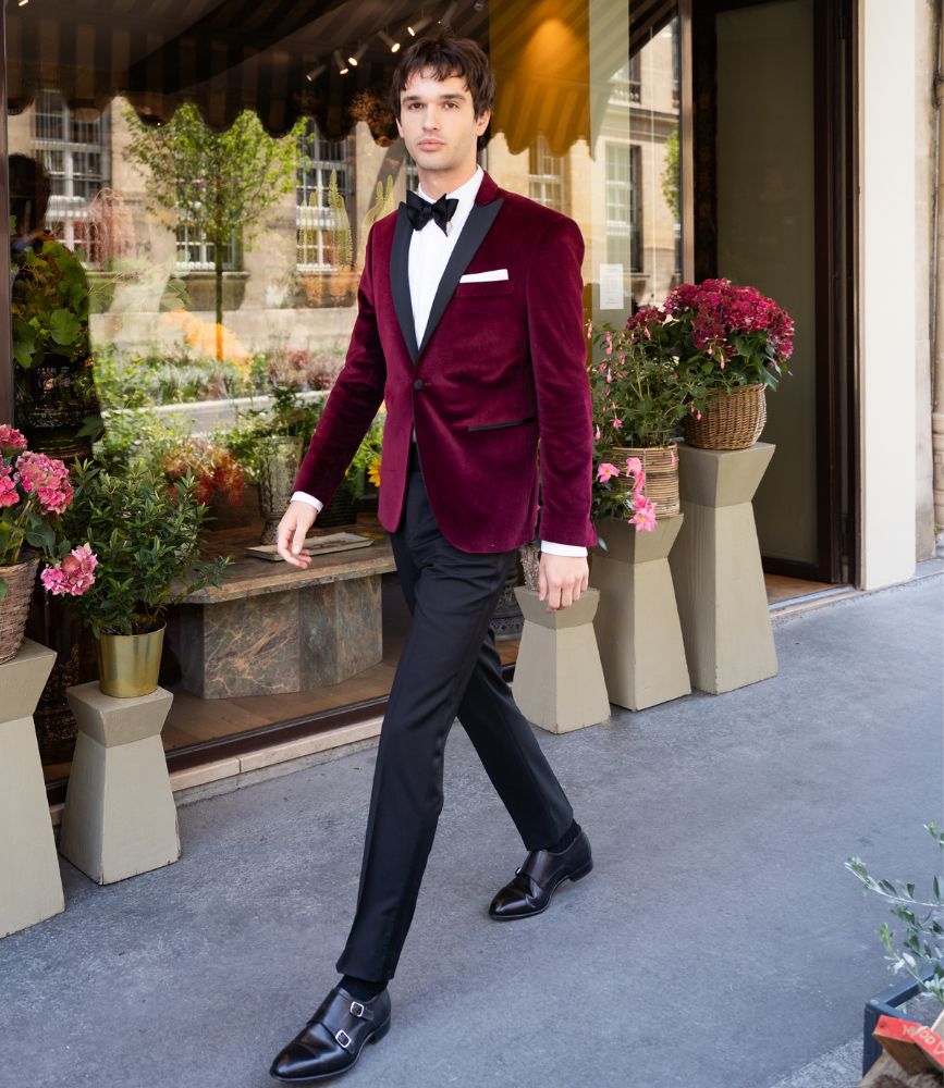 veste smoking velours samson