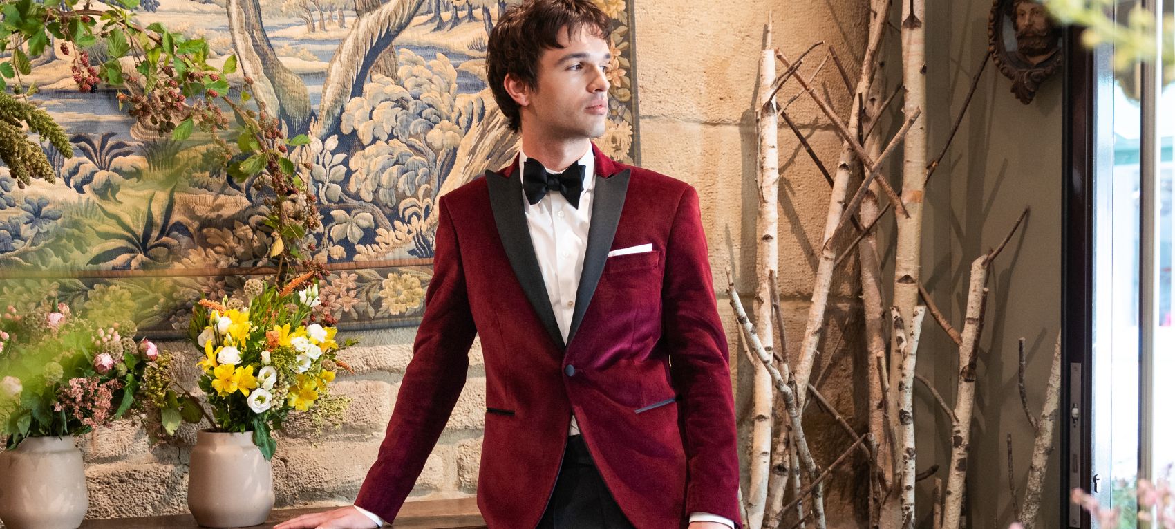 veste smoking en velours colin par samson