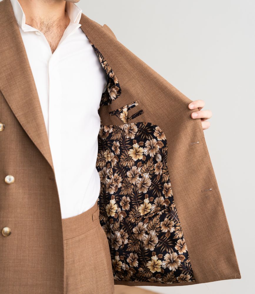 donovan costume croise havane par samson sur mesure