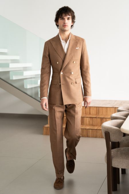 donovan costume croise havane samson sur mesure donovan costume croise havane samson sur mesure