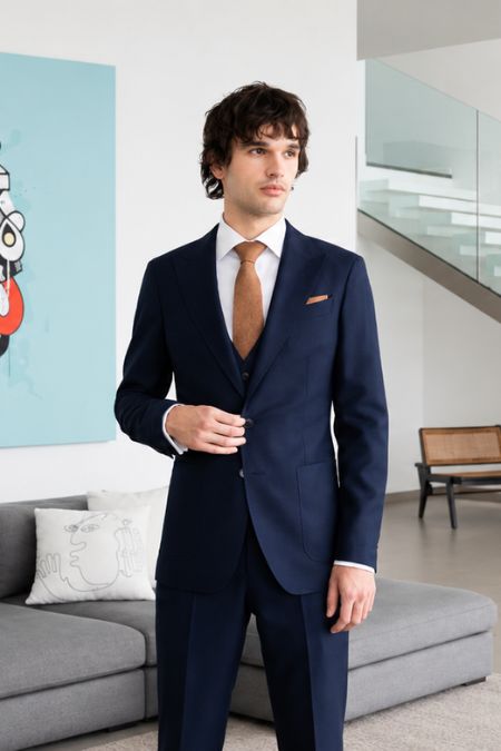 cesaire costume business gris samson sur mesure