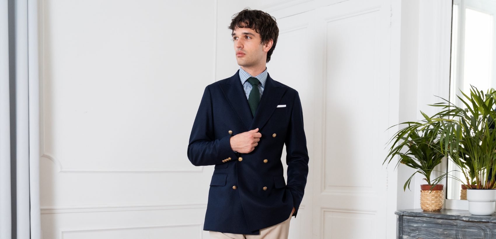 horizontale douglas saharienne denim samson sur mesure